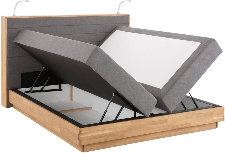 Home affaire Boxspring Cavan Eiken met bedkist & topmatras verschillende hardheden (ook H4) - Foto 4