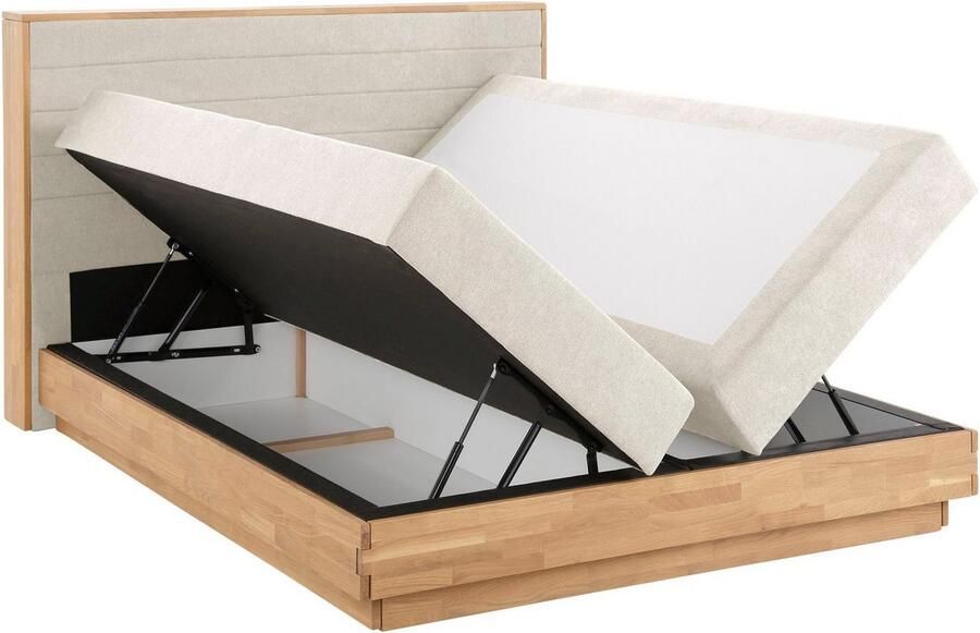Home affaire Boxspring Cavan Eiken met bedkist & topmatras verschillende hardheden (ook H4) - Foto 3