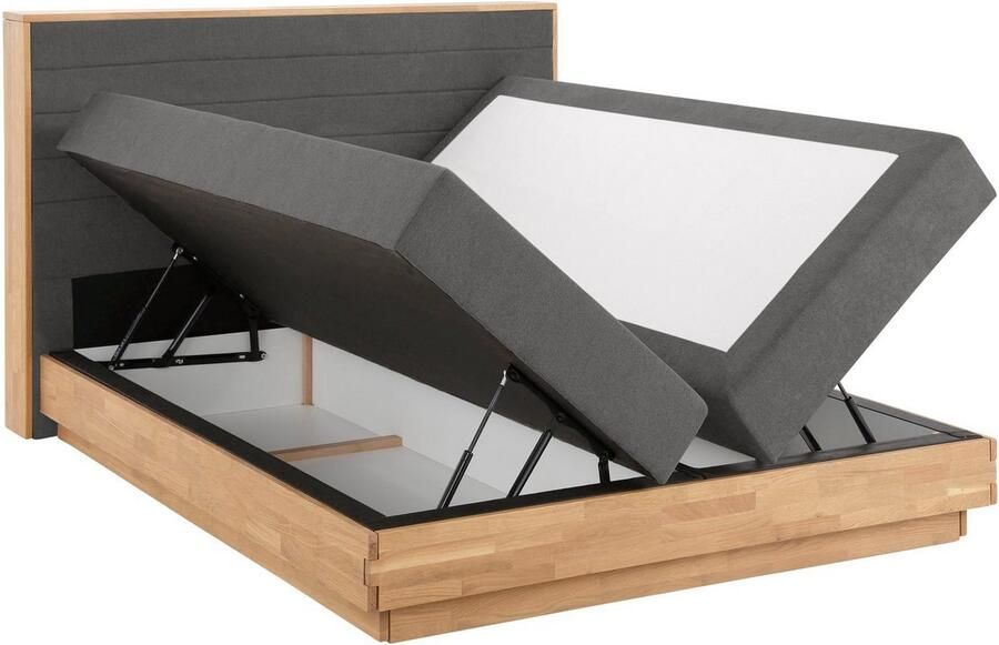 Home affaire Boxspring Cavan Eiken met bedkist & topmatras verschillende hardheden (ook H4) - Foto 2