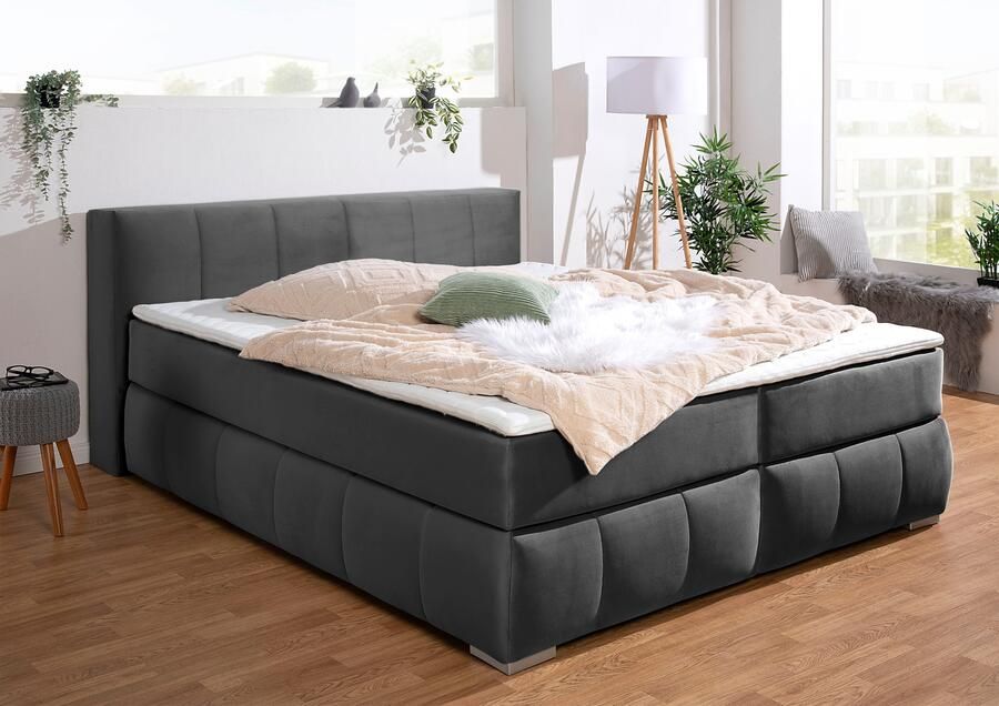 Home affaire Boxspring Chelles incl. koudschuim matrastopper in 5 breedtes en 3 matrastypes - Foto 1