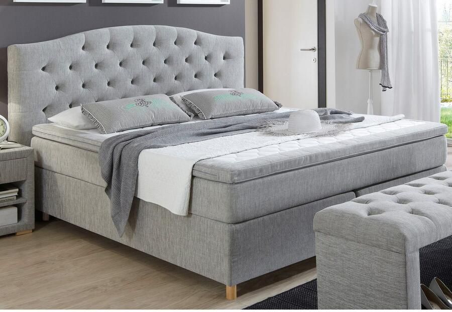 Home affaire Boxspring Claire met massieve box incl. topmatras verschillende hardheden - Foto 2