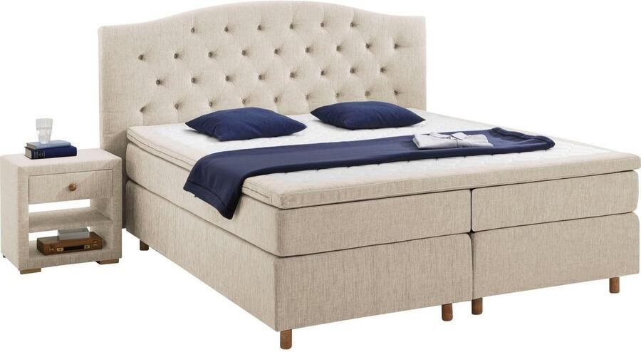 Home affaire Boxspring Claire met massieve box incl. topmatras verschillende hardheden - Foto 2