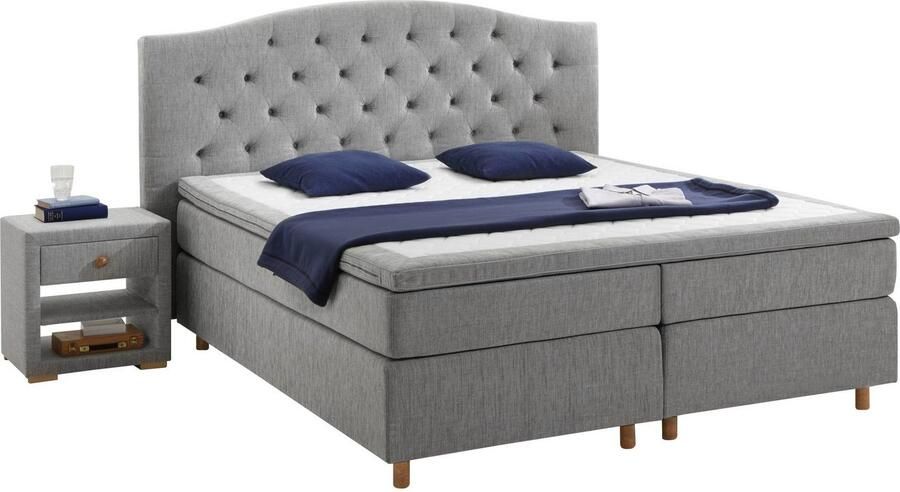 Home affaire Boxspring Claire met massieve box incl. topmatras verschillende hardheden - Foto 3