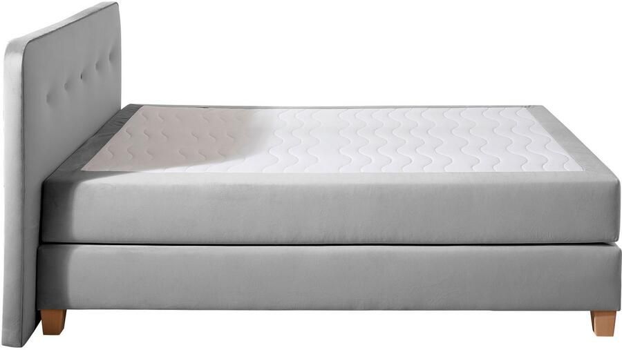 Home affaire Boxspring Fargo inclusief topper in 3 soorten matrassen in fluweel of structuurstof - Foto 6