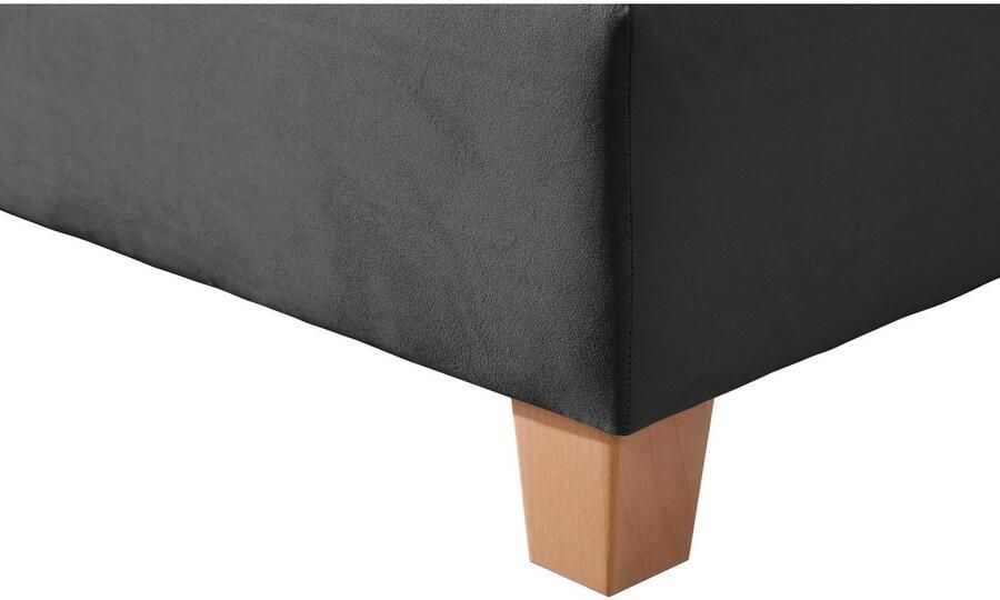 Home affaire Boxspring Fargo inclusief topper in 3 soorten matrassen in fluweel of structuurstof - Foto 4