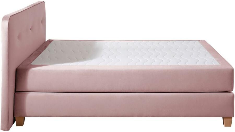 Home affaire Boxspring Fargo inclusief topper in 3 soorten matrassen in fluweel of structuurstof - Foto 6