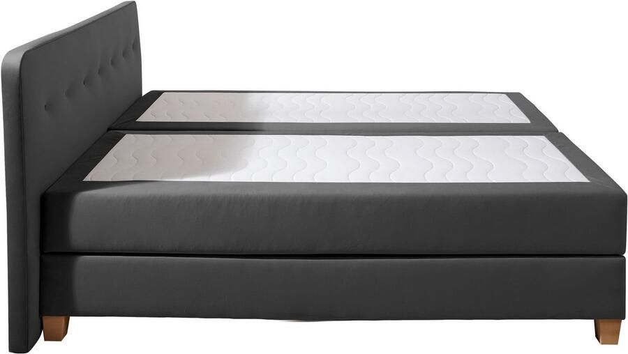 Home affaire Boxspring Fargo inclusief topper in 3 soorten matrassen in fluweel of structuurstof - Foto 6