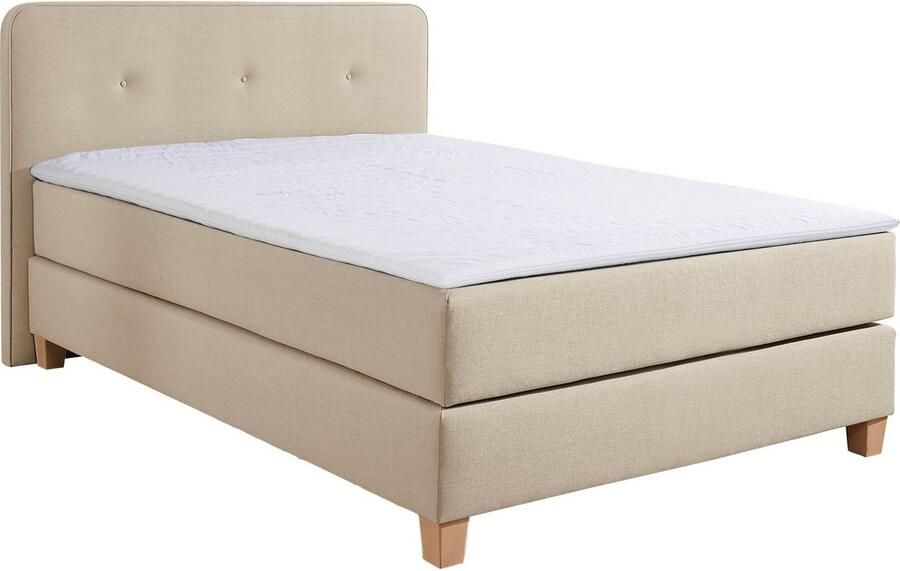 Home affaire Boxspring Fargo inclusief topper in 3 soorten matrassen in fluweel of structuurstof - Foto 5