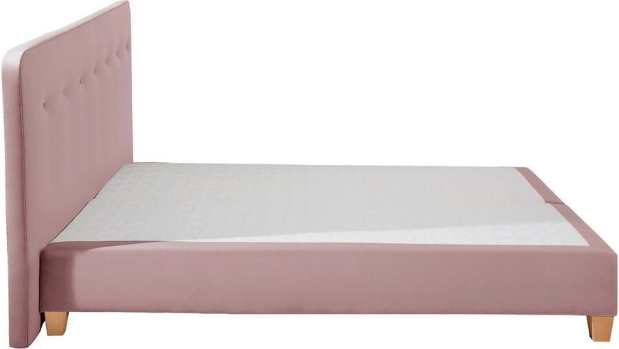 Home affaire Boxspring Fargo inclusief topper in 3 soorten matrassen in fluweel of structuurstof - Foto 6