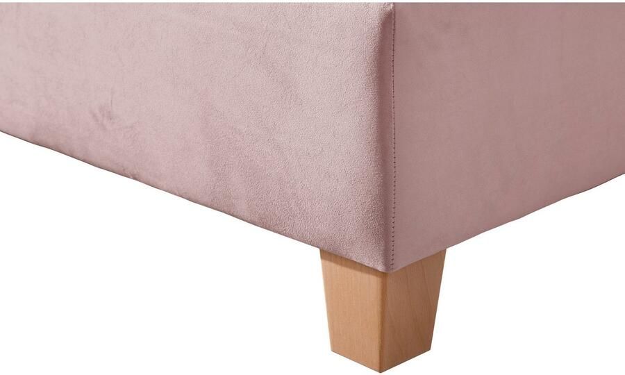 Home affaire Boxspring Fargo inclusief topper in 3 soorten matrassen in fluweel of structuurstof - Foto 4