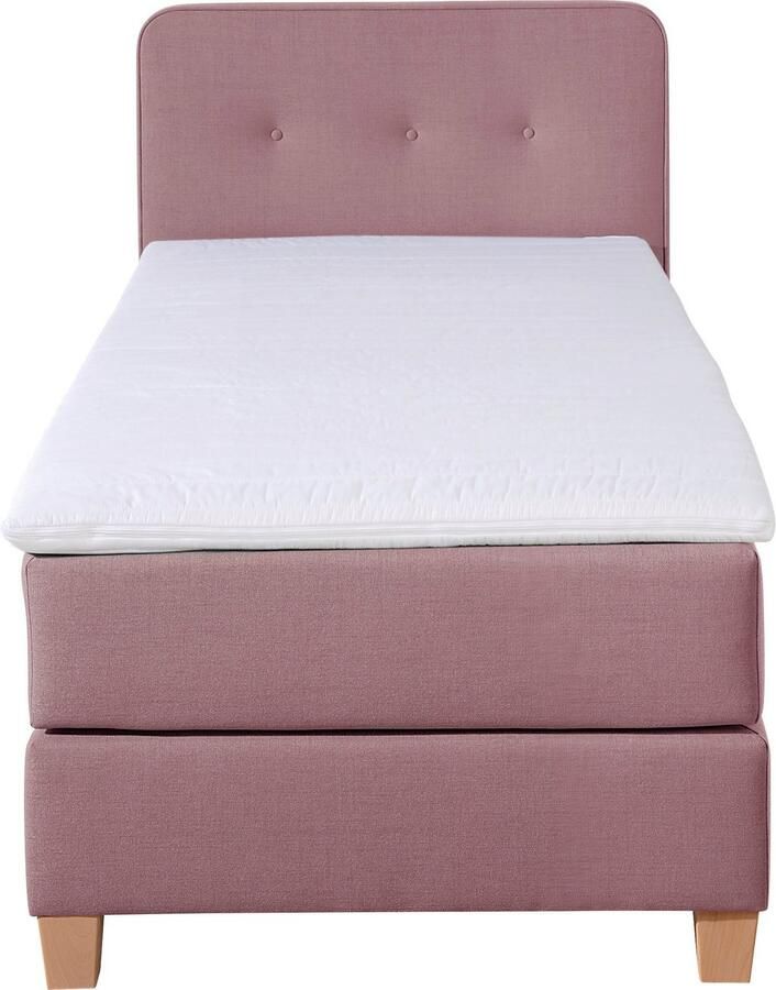 Home affaire Boxspring Fargo inclusief topper in 3 soorten matrassen in fluweel of structuurstof - Foto 9