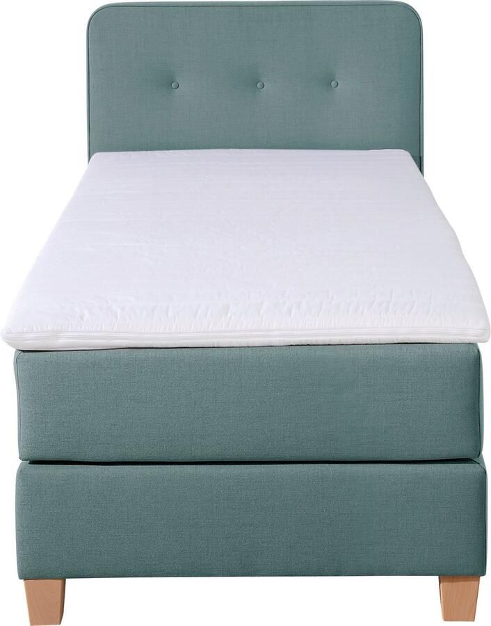 Home affaire Boxspring Fargo inclusief topper in 3 soorten matrassen in fluweel of structuurstof - Foto 2