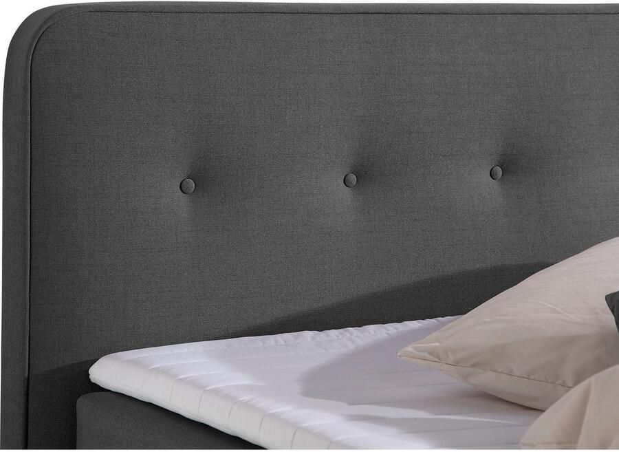 Home affaire Boxspring Fargo inclusief topper in 3 soorten matrassen in fluweel of structuurstof - Foto 3