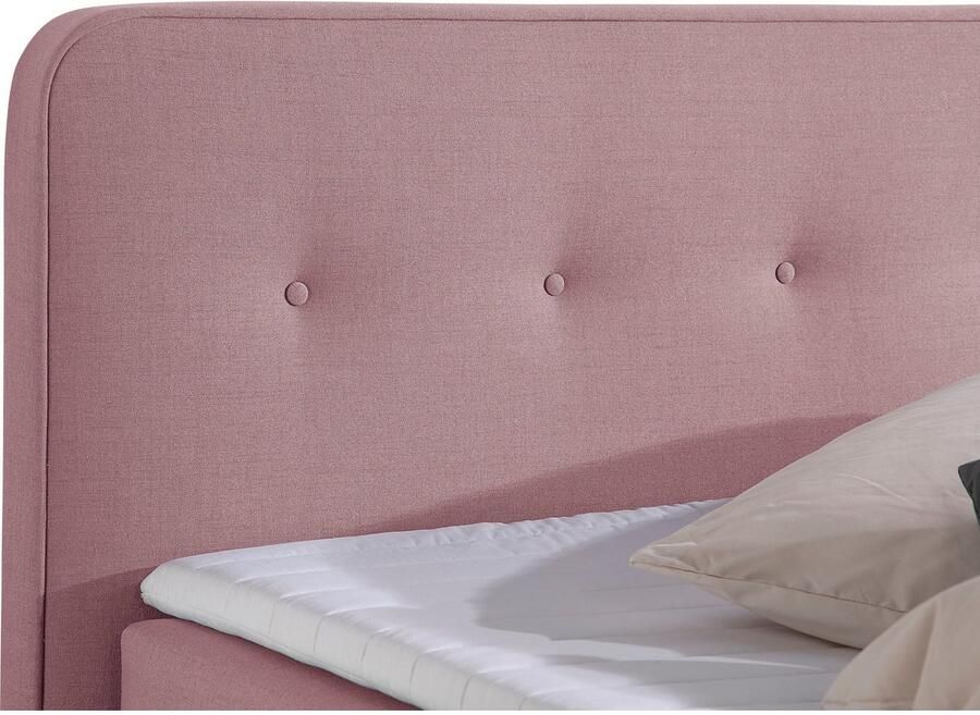 Home affaire Boxspring Fargo inclusief topper in 3 soorten matrassen in fluweel of structuurstof - Foto 2