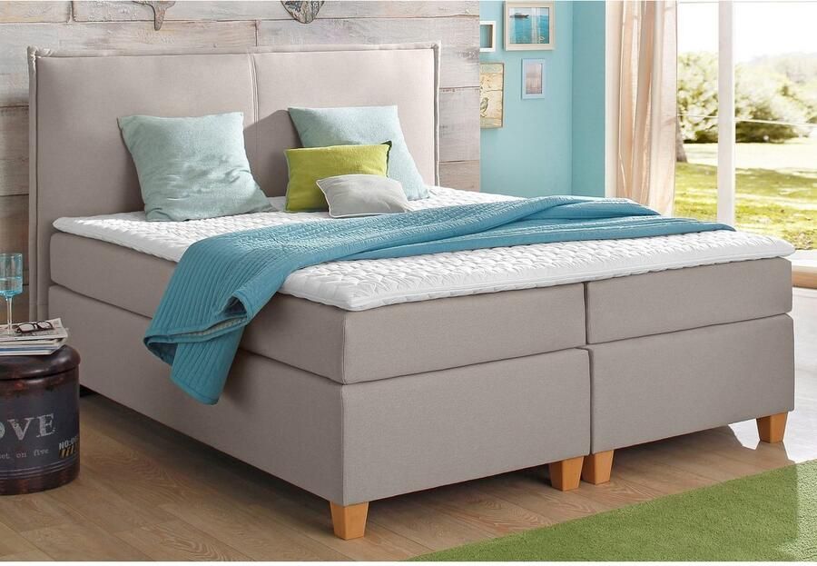 Home affaire Boxspring Houssay incl. topmatras 5 breedtes 2 hardheden ook in extra lang 220 cm - Foto 2