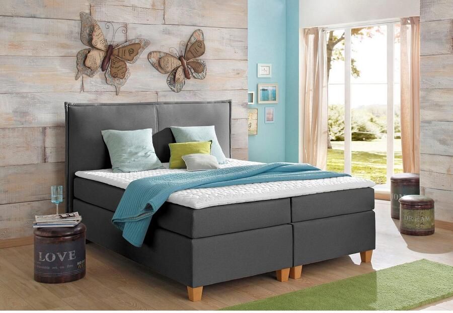 Home affaire Boxspring Houssay incl. topmatras 5 breedtes 2 hardheden ook in extra lang 220 cm - Foto 2