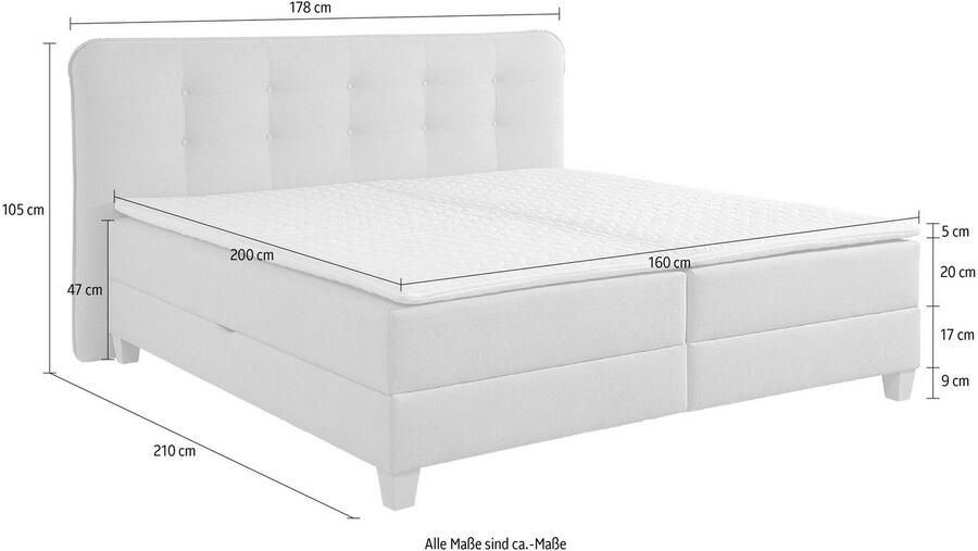 Home affaire Boxspring inclusief topmatras van koudschuim en bedkist - Foto 5