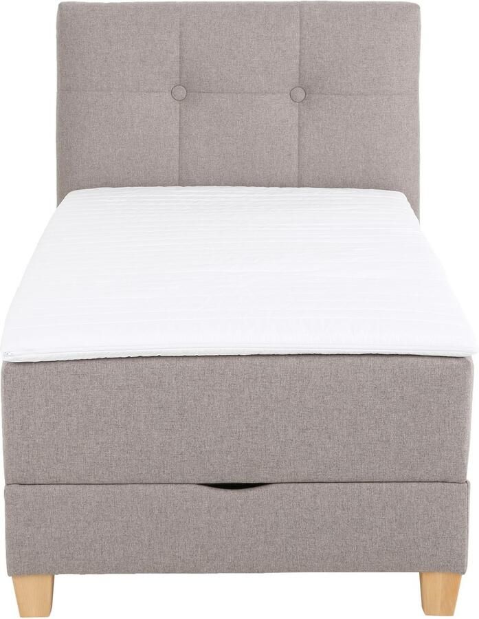 Home affaire Boxspring Lonrai in h2 h3 & h4 en xxl verlengde 220 cm kiesbaar incl. topper - Foto 5