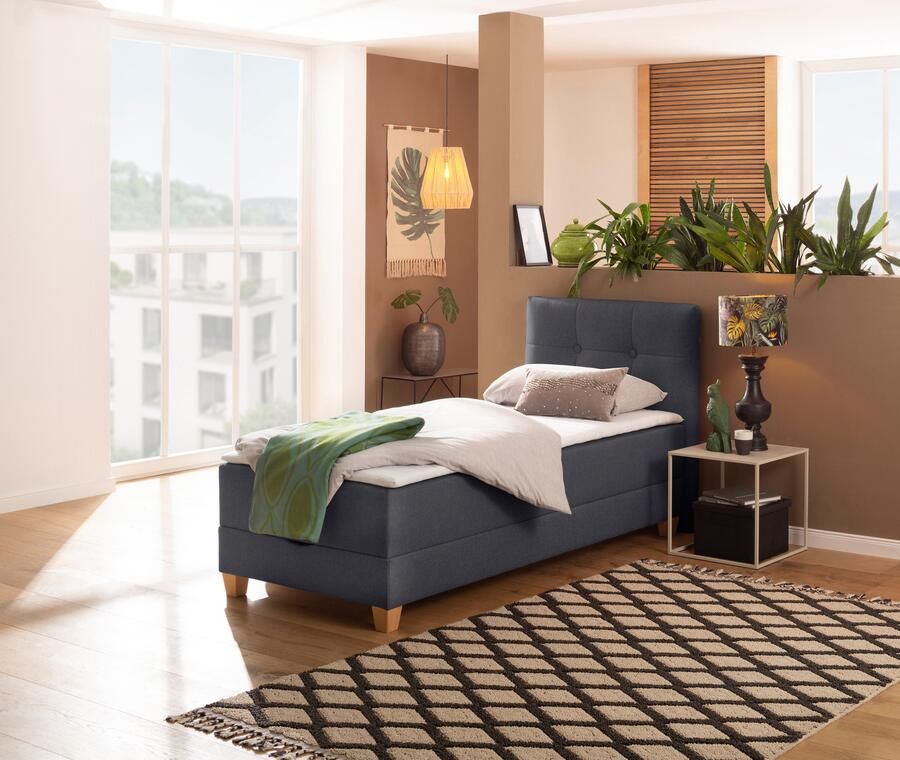 Home affaire Boxspring Lonrai in h2 h3 & h4 en xxl verlengde 220 cm kiesbaar incl. topper - Foto 10