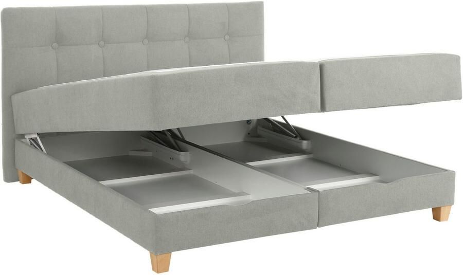 Home affaire Boxspring Lonrai in h2 h3 & h4 en xxl verlengde 220 cm kiesbaar incl. topper - Foto 7