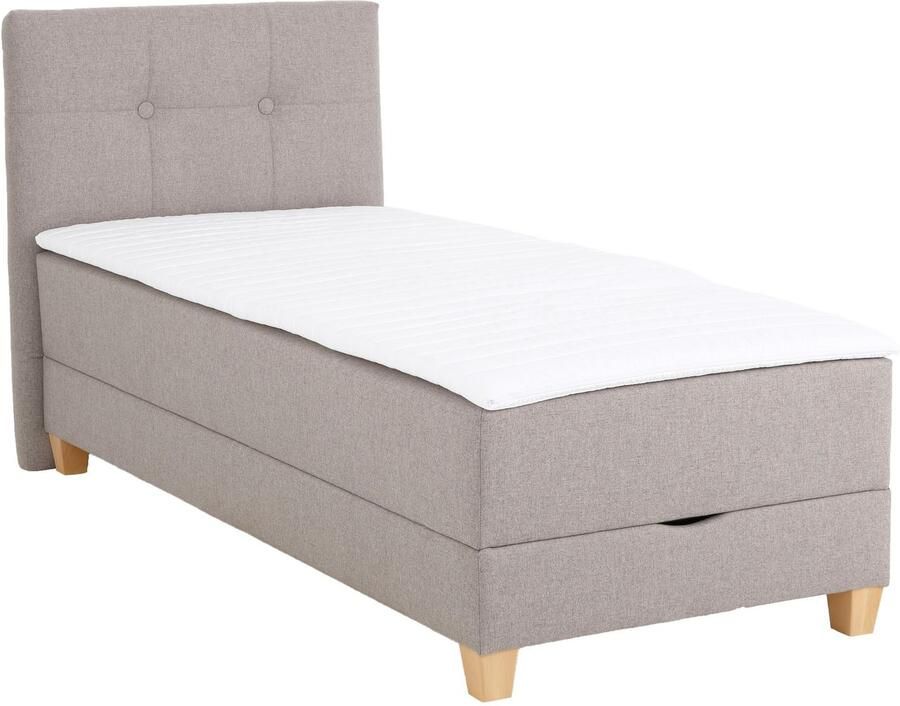 Home affaire Boxspring Lonrai in h2 h3 & h4 en xxl verlengde 220 cm kiesbaar incl. topper - Foto 4
