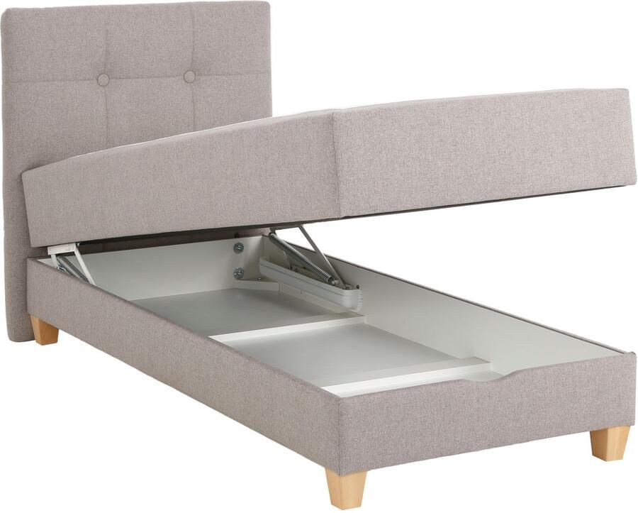 Home affaire Boxspring Lonrai in h2 h3 & h4 en xxl verlengde 220 cm kiesbaar incl. topper - Foto 2