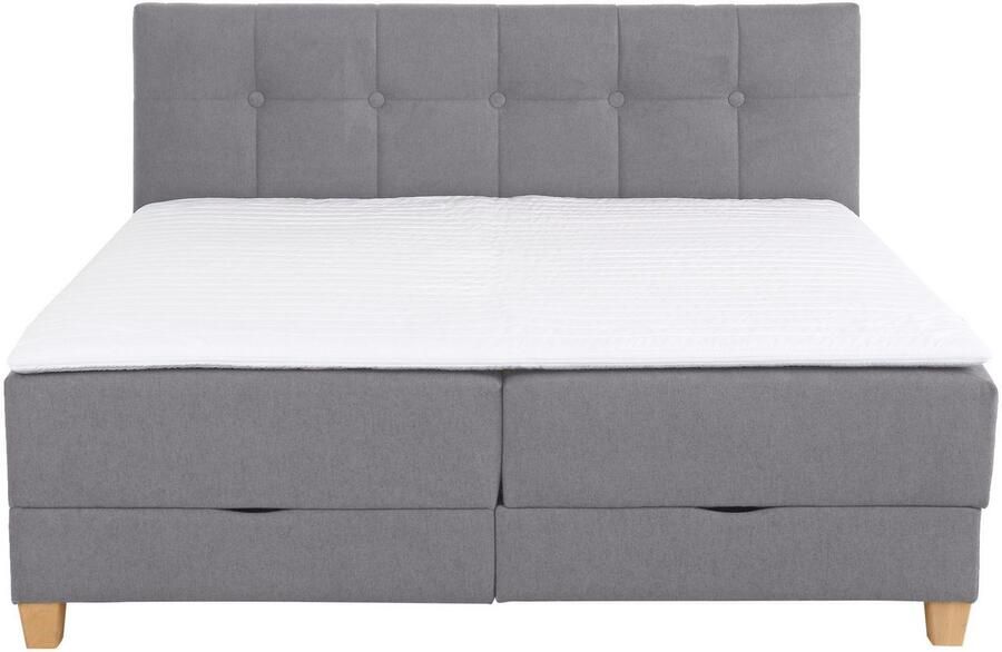 Home affaire Boxspring Lonrai in h2 h3 & h4 en xxl verlengde 220 cm kiesbaar incl. topper - Foto 3