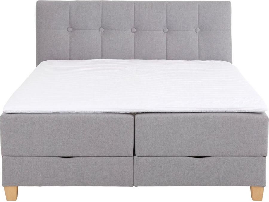 Home affaire Boxspring Lonrai in h2 h3 & h4 en xxl verlengde 220 cm kiesbaar incl. topper - Foto 2