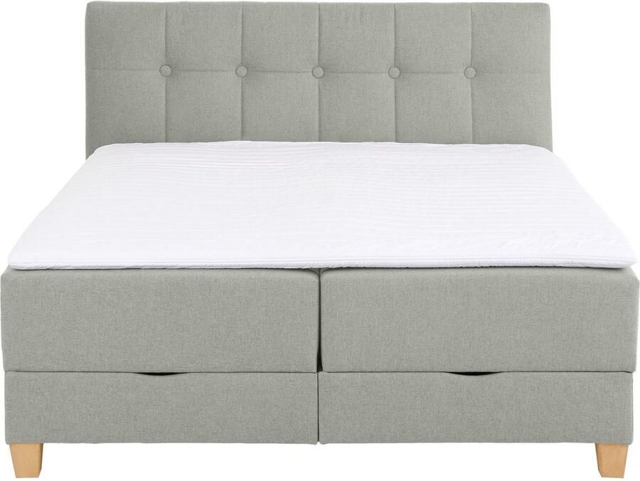 Home affaire Boxspring Lonrai in h2 h3 & h4 en xxl verlengde 220 cm kiesbaar incl. topper - Foto 2