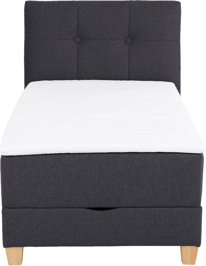 Home affaire Boxspring Lonrai in h2 h3 & h4 en xxl verlengde 220 cm kiesbaar incl. topper - Foto 5