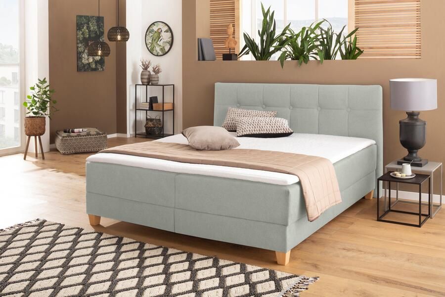 Home affaire Boxspring Lonrai in h2 h3 & h4 en xxl verlengde 220 cm kiesbaar incl. topper - Foto 2