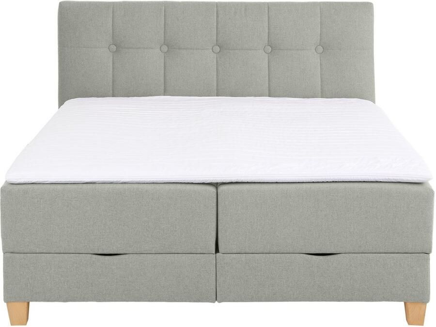 Home affaire Boxspring Lonrai in h2 h3 & h4 en xxl verlengde 220 cm kiesbaar incl. topper - Foto 2