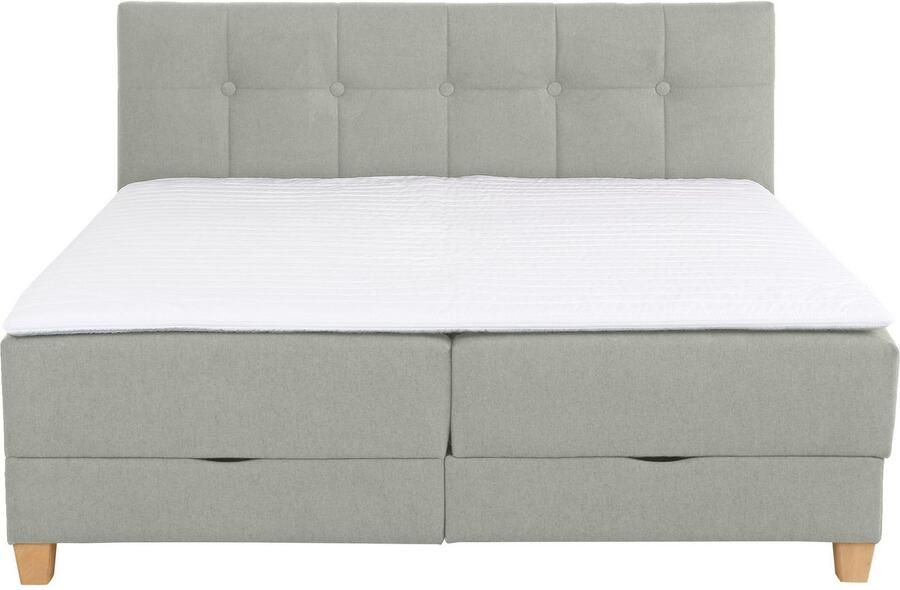 Home affaire Boxspring Lonrai in h2 h3 & h4 en xxl verlengde 220 cm kiesbaar incl. topper - Foto 3