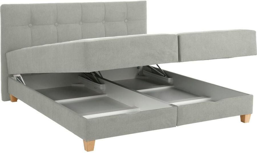 Home affaire Boxspring Lonrai in h2 h3 & h4 en xxl verlengde 220 cm kiesbaar incl. topper - Foto 7