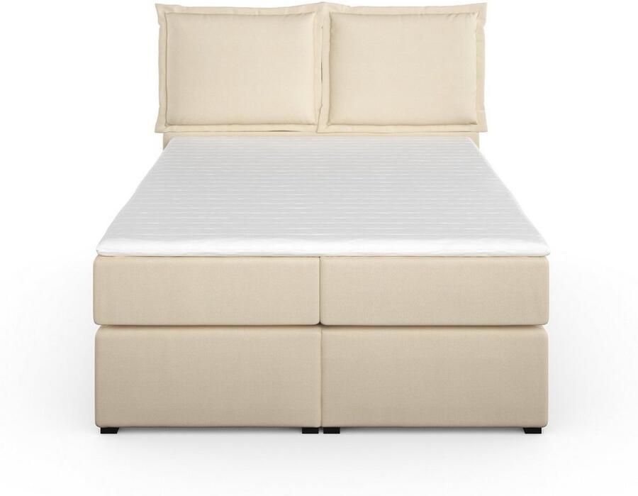 Home affaire Boxspring Lysann 5-voudig verstelbaar hoofdbord in 4 breedten 3 matrassoorten