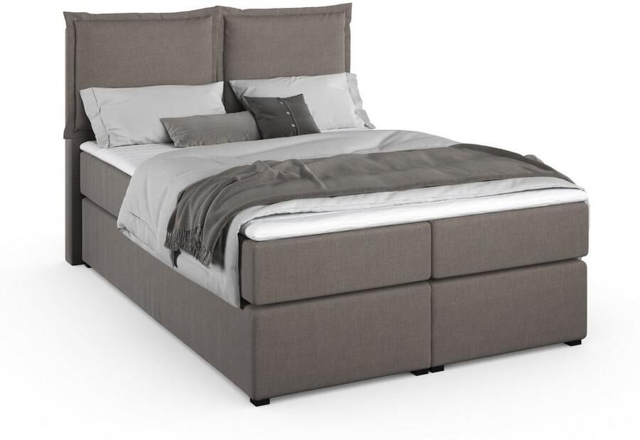 Home affaire Boxspring Lysann 5-voudig verstelbaar hoofdbord in 4 breedten 3 matrassoorten - Foto 2