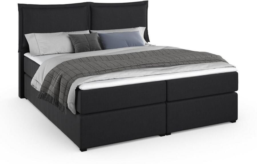 Home affaire Boxspring Lysann 5-voudig verstelbaar hoofdbord in 4 breedten 3 matrassoorten - Foto 4