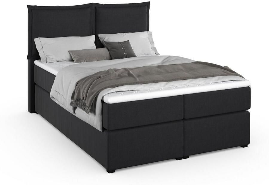 Home affaire Boxspring Lysann 5-voudig verstelbaar hoofdbord in 4 breedten 3 matrassoorten - Foto 3