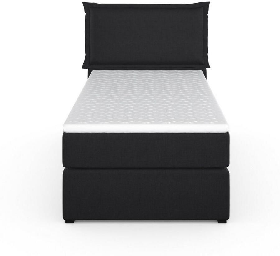 Home affaire Boxspring Lysann 5-voudig verstelbaar hoofdbord in 4 breedten 3 matrassoorten