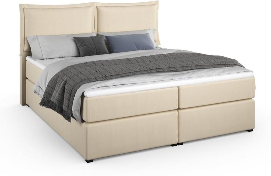 Home affaire Boxspring Lysann 5-voudig verstelbaar hoofdbord in 4 breedten 3 matrassoorten - Foto 4