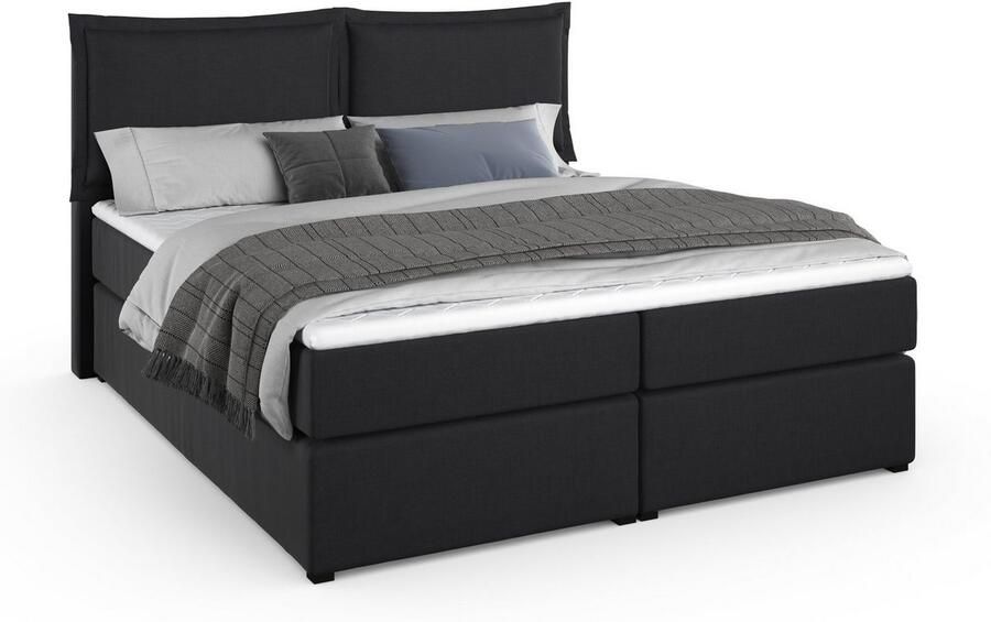 Home affaire Boxspring Lysann 5-voudig verstelbaar hoofdbord in 4 breedten 3 matrassoorten - Foto 5