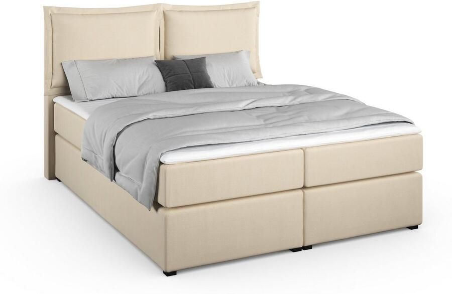 Home affaire Boxspring Lysann 5-voudig verstelbaar hoofdbord in 4 breedten 3 matrassoorten - Foto 4