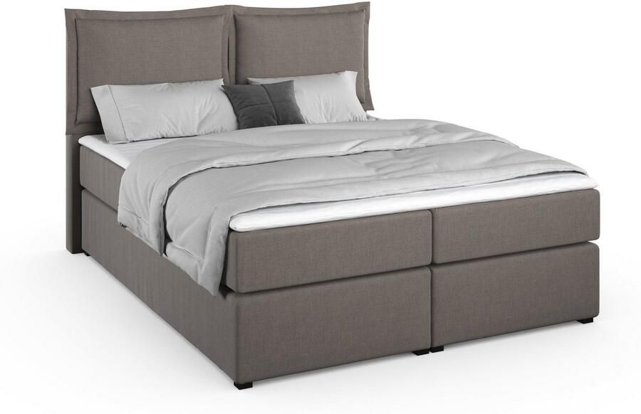 Home affaire Boxspring Lysann 5-voudig verstelbaar hoofdbord in 4 breedten 3 matrassoorten - Foto 4