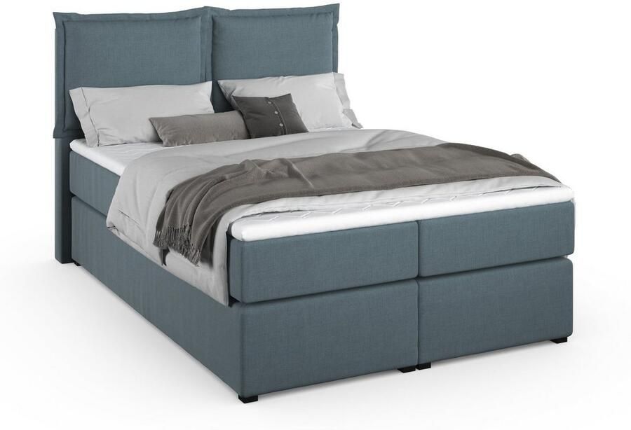 Home affaire Boxspring Lysann 5-voudig verstelbaar hoofdbord in 4 breedten 3 matrassoorten - Foto 3