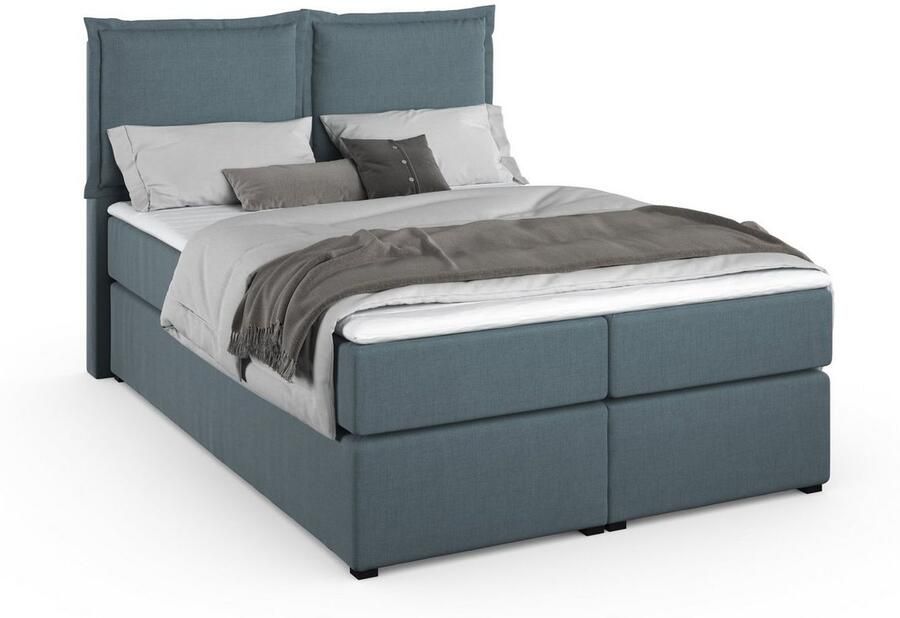 Home affaire Boxspring Lysann 5-voudig verstelbaar hoofdbord in 4 breedten 3 matrassoorten - Foto 2