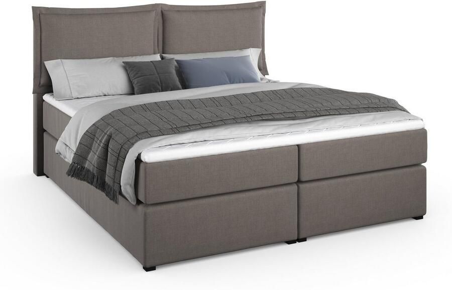 Home affaire Boxspring Lysann 5-voudig verstelbaar hoofdbord in 4 breedten 3 matrassoorten - Foto 5