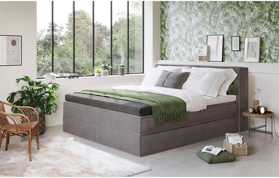 Home affaire Boxspring Milano Boxbed incl. topmatras 2 matrassen hardheden H2 H3 en H4 naar keuze - Foto 3