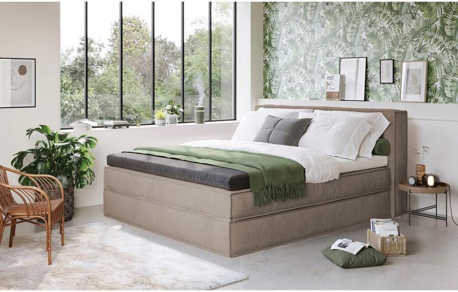 Home affaire Boxspring Milano Boxbed incl. topmatras 2 matrassen hardheden H2 H3 en H4 naar keuze - Foto 3