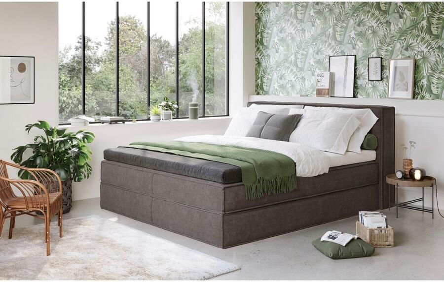 Home affaire Boxspring Milano Boxbed incl. topmatras 2 matrassen hardheden H2 H3 en H4 naar keuze - Foto 3