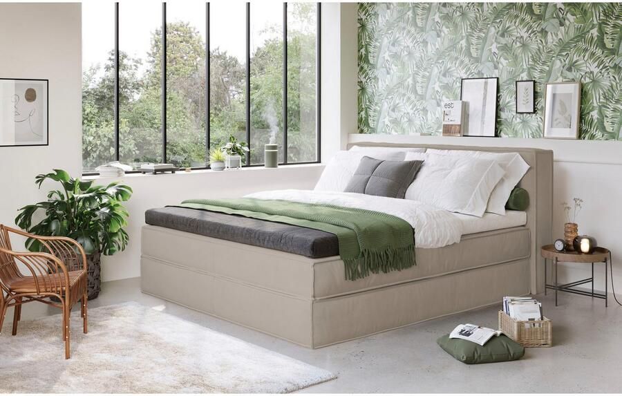 Home affaire Boxspring Milano Boxbed incl. topmatras 2 matrassen hardheden H2 H3 en H4 naar keuze - Foto 3